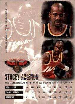 1995-96 Ultra - Gold Medallion #1 Stacey Augmon Back