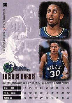 1995-96 Ultra - Gold Medallion #36 Lucious Harris Back