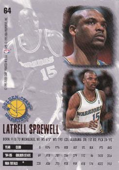 1995-96 Ultra - Gold Medallion #64 Latrell Sprewell Back
