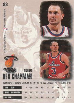 1995-96 Ultra - Gold Medallion #93 Rex Chapman Back