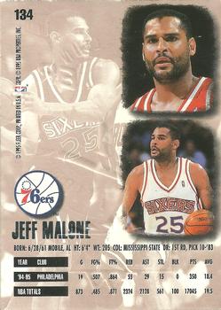 1995-96 Ultra - Gold Medallion #134 Jeff Malone Back
