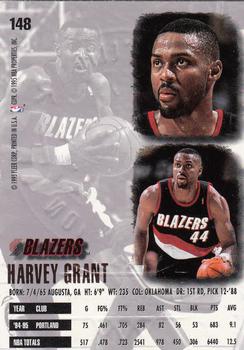 1995-96 Ultra - Gold Medallion #148 Harvey Grant Back