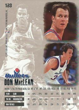 1995-96 Ultra - Gold Medallion #193 Don MacLean Back
