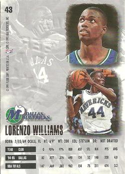 1995-96 Ultra - Gold Medallion #43 Lorenzo Williams Back
