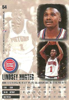 1995-96 Ultra - Gold Medallion #54 Lindsey Hunter Back