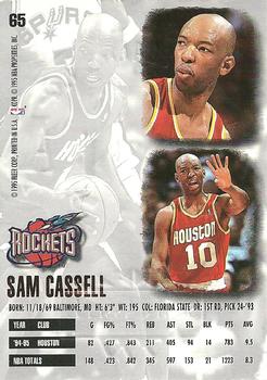 1995-96 Ultra - Gold Medallion #65 Sam Cassell Back