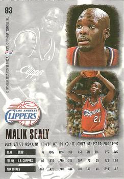 1995-96 Ultra - Gold Medallion #83 Malik Sealy Back