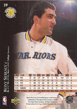 1995-96 Upper Deck - Electric Court #39 Rony Seikaly Back