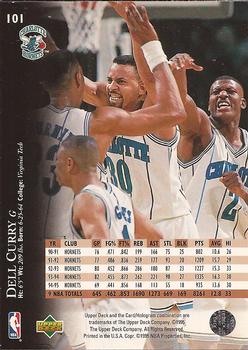 1995-96 Upper Deck - Electric Court #101 Dell Curry Back