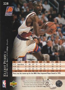 1995-96 Upper Deck - Electric Court #228 Elliot Perry Back