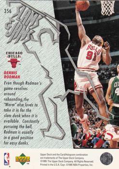 1995-96 Upper Deck - Electric Court #356 Dennis Rodman Back