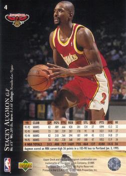 1995-96 Upper Deck - Electric Court Gold #4 Stacey Augmon Back