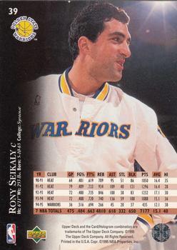 1995-96 Upper Deck - Electric Court Gold #39 Rony Seikaly Back