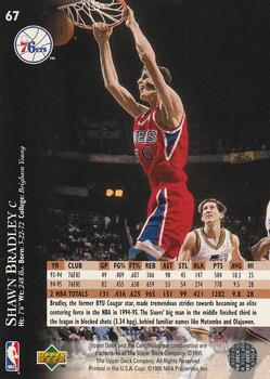 1995-96 Upper Deck - Electric Court Gold #67 Shawn Bradley Back