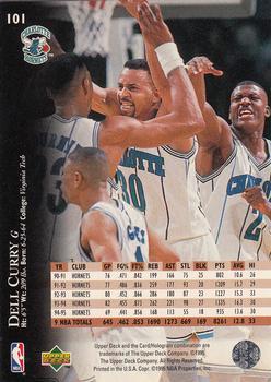 1995-96 Upper Deck - Electric Court Gold #101 Dell Curry Back