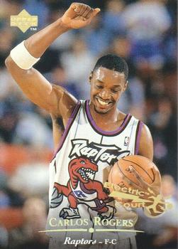1995-96 Upper Deck - Electric Court Gold #250 Carlos Rogers Front