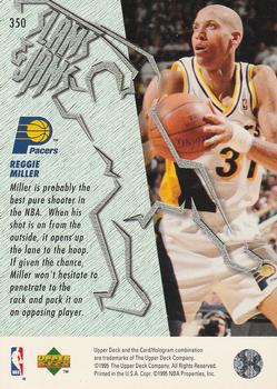 1995-96 Upper Deck - Electric Court Gold #350 Reggie Miller Back