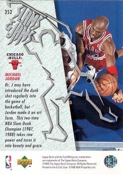 1995-96 Upper Deck - Electric Court Gold #352 Michael Jordan Back