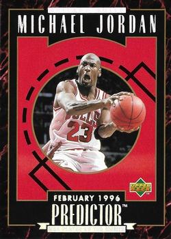 1995-96 Upper Deck - Predictors Exchange: Player of the Month #R3 Michael Jordan Front