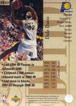1995-96 Upper Deck - Special Edition Gold #SE33 Dale Davis Back