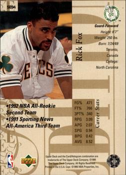 1995-96 Upper Deck - Special Edition Gold #SE94 Rick Fox Back