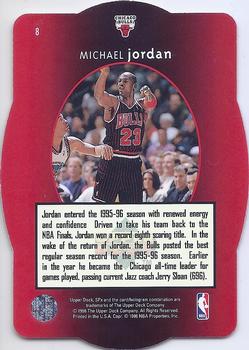 1996 SPx - Gold #8 Michael Jordan Back