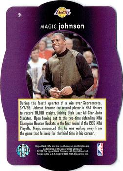 1996 SPx - Gold #24 Magic Johnson Back