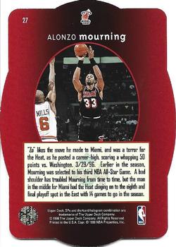 1996 SPx - Gold #27 Alonzo Mourning Back