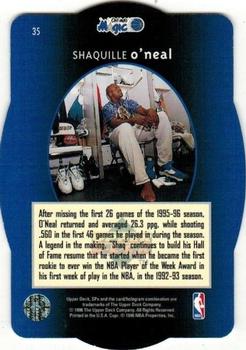 1996 SPx - Gold #35 Shaquille O'Neal Back