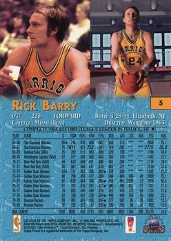 1996-97 Topps Stars - Finest #5 Rick Barry Back