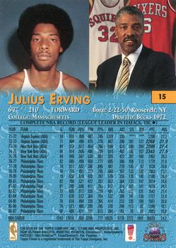 1996-97 Topps Stars - Finest #15 Julius Erving Back