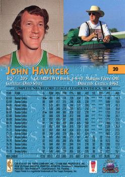 1996-97 Topps Stars - Finest #20 John Havlicek Back