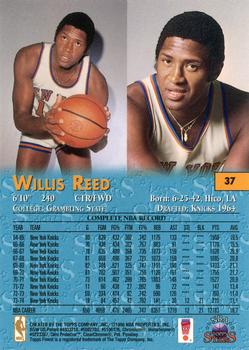 1996-97 Topps Stars - Finest #37 Willis Reed Back