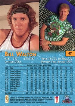 1996-97 Topps Stars - Finest #47 Bill Walton Back
