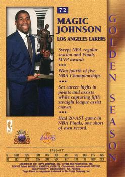 1996-97 Topps Stars - Finest #72 Magic Johnson Back