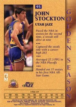 1996-97 Topps Stars - Finest #93 John Stockton Back