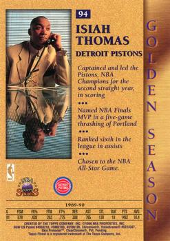 1996-97 Topps Stars - Finest #94 Isiah Thomas Back