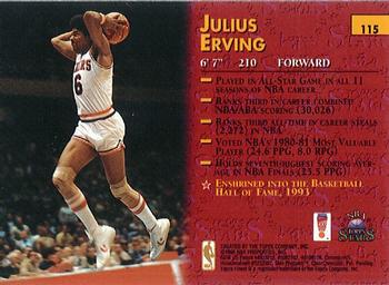 1996-97 Topps Stars - Finest #115 Julius Erving Back