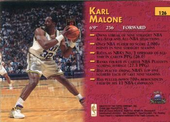 1996-97 Topps Stars - Finest #126 Karl Malone Back