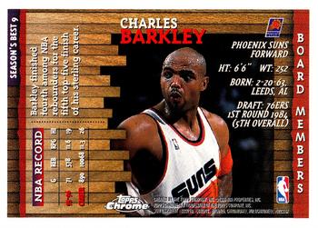 1996-97 Topps Chrome - Season's Best #9 Charles Barkley Back