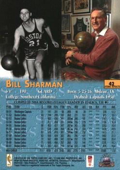 1996-97 Topps Stars - Finest Atomic Refractors #42 Bill Sharman Back
