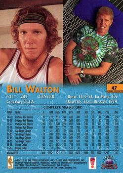 1996-97 Topps Stars - Finest Atomic Refractors #47 Bill Walton Back