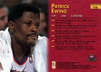 1996-97 Topps Stars - Finest Atomic Refractors #116 Patrick Ewing Back