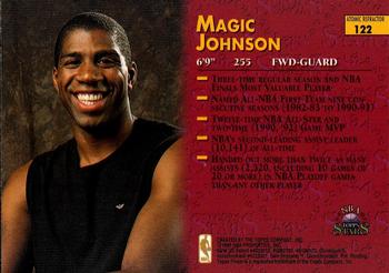1996-97 Topps Stars - Finest Atomic Refractors #122 Magic Johnson Back