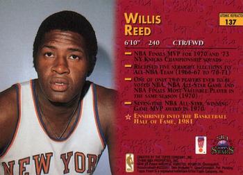 1996-97 Topps Stars - Finest Atomic Refractors #137 Willis Reed Back