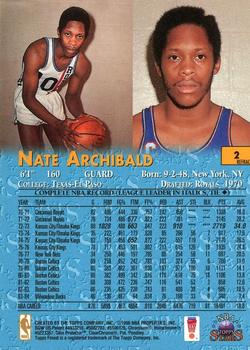1996-97 Topps Stars - Finest Refractors #2 Nate Archibald Back