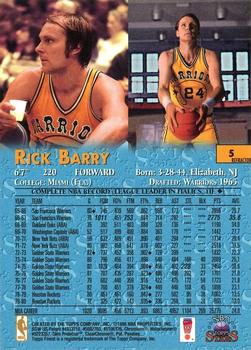 1996-97 Topps Stars - Finest Refractors #5 Rick Barry Back
