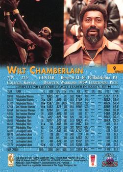 1996-97 Topps Stars - Finest Refractors #9 Wilt Chamberlain Back