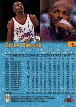 1996-97 Topps Stars - Finest Refractors #14 Clyde Drexler Back