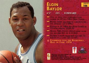 1996-97 Topps Stars - Finest Refractors #106 Elgin Baylor Back